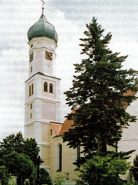 St. Aldegundis-Kirche Anhausen, Barock, geweiht 1716.
