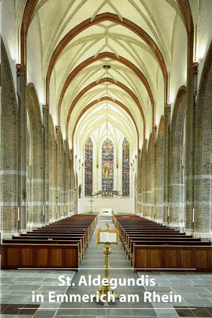 St. Aldegundis-Kirche in Emmerich, Innenansicht.